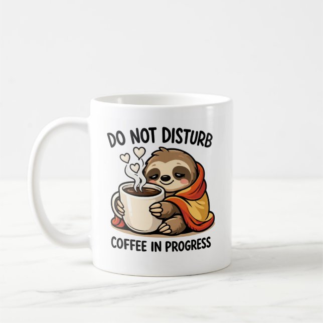 Mug à café Ne pas déranger (Gauche)