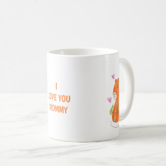 Mug à café ou thé "Maman capybara et bébé"
