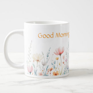 Mug à café personnalisé floral