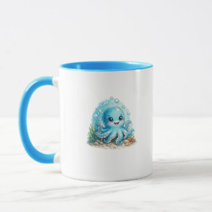 Mug à café Pieuvre Mignonne Kawaii