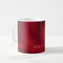 Mug à café rouge et noir Abstrait