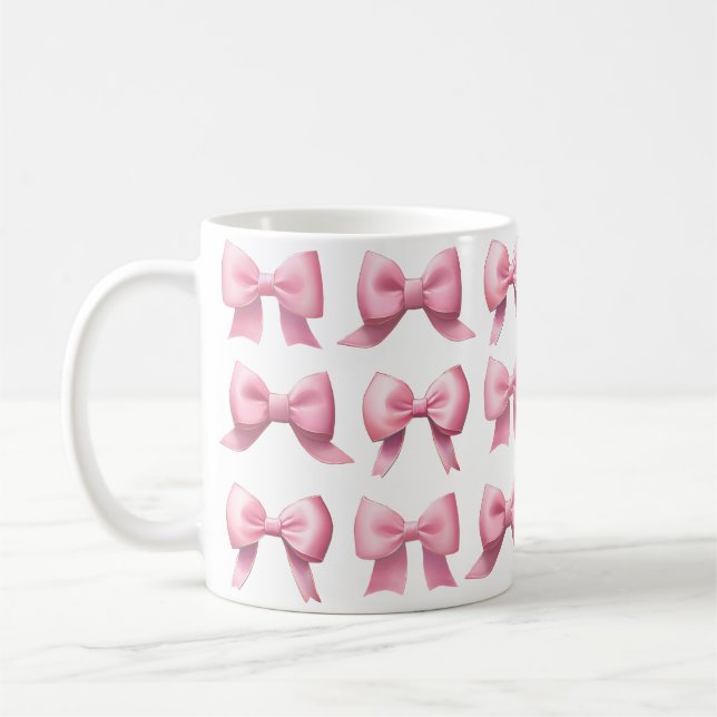 Mug à café/thé Ruban Rose (Gauche)