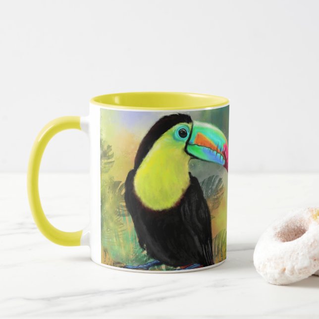 Mug à café tropical Toucan (Avec donut)