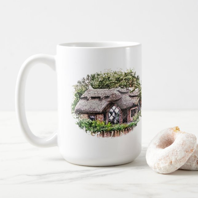 MUG À CAFE VIEIL ANGLETERRE (Avec donut)