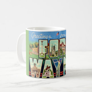 Mug à carte postale ancienne de Fort Wayne IN