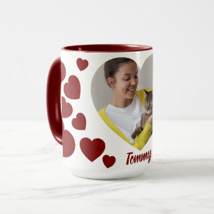 Mug à cœur avec photo personnalisée : un souvenir