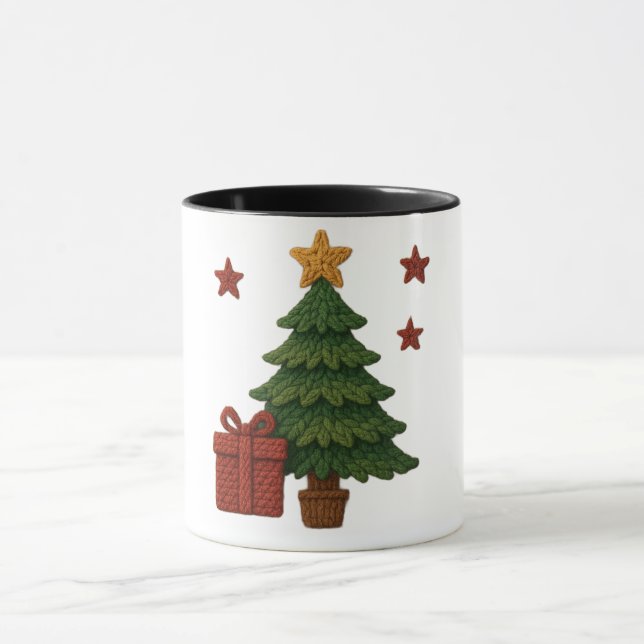 Mug A cute knit tree gift (Centre)