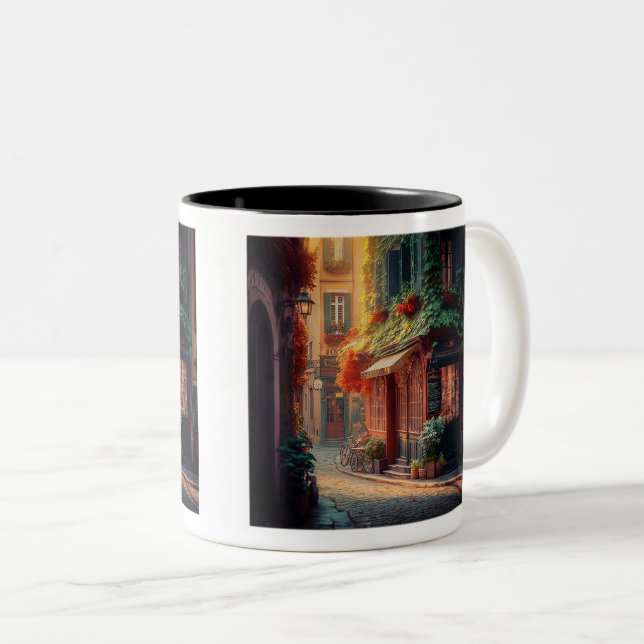 Mug à deux tons, 11 oz (Devant droit)