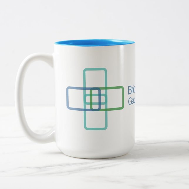 Mug à deux tons, 15 oz (Gauche)