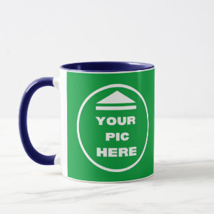 Mug à deux tons - Ajouter votre image 11 oz White 