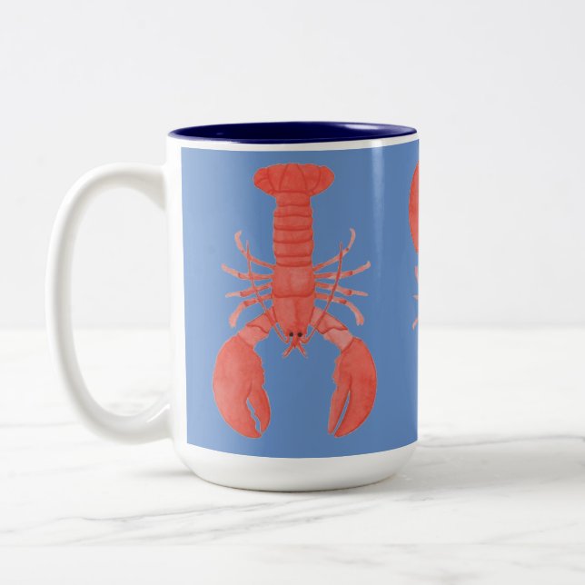 Mug à deux tons de homard du Maine, 15 oz (Gauche)