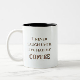 Mug à deux tons de la Coupe du café humoristique, 