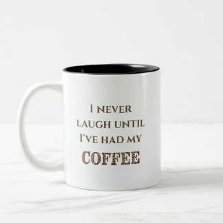 Mug à deux tons de la Coupe du café humoristique,