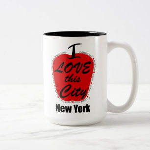 Mug à deux tons noir 15 oz