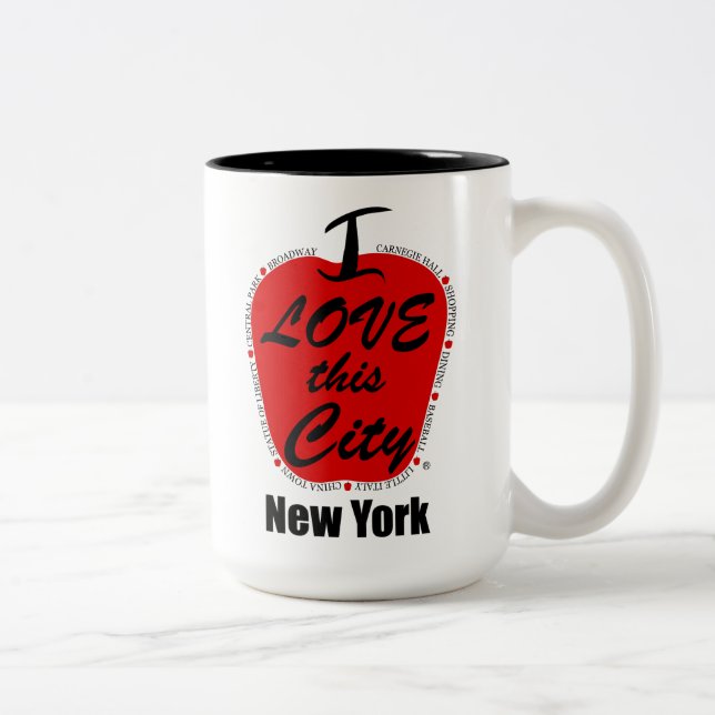 Mug à deux tons noir 15 oz (Droit)