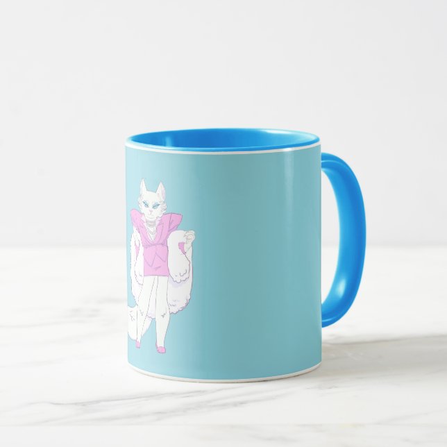 Mug à deux tons NYGEL Laurel, 15 oz (Devant droit)