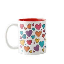 Mug à deux tons Saint-Valentin Sweet Hearts