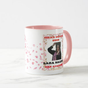 Mug à emballage floral personnalisé avec photo pou