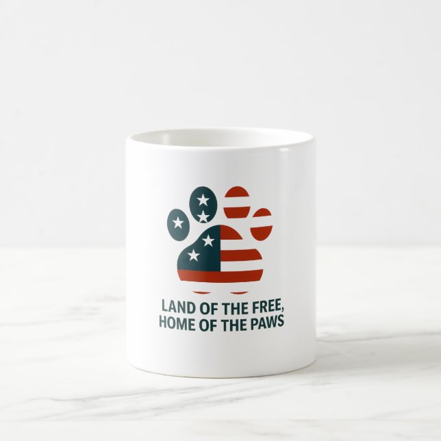 Mug à empreinte de patte USA  (Centre)