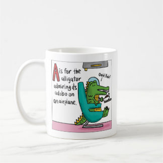 Mug A est pour le T-Shirt Adobo Alligator