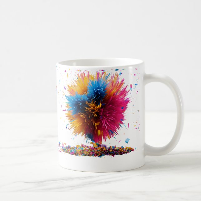 Mug à explosion florale classique - 11 oz (Droite)