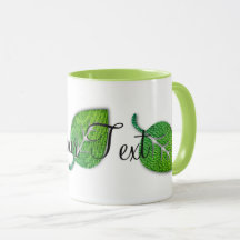 Mug à feuilles gaies personnalisées