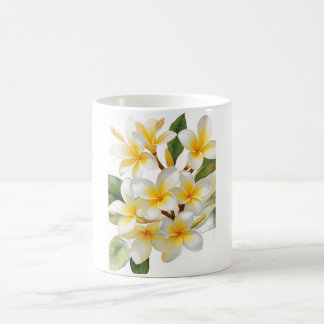 Mug à fleurs de Calachuchi - Élégante Plumeria Flo
