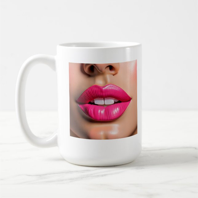 Mug à impression Lip Premium : Sipping in Style (Gauche)