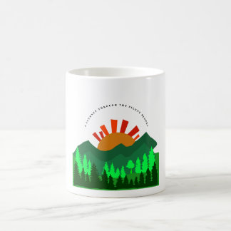 Mug A Journey Through the Silent Slopes Retro Mountain