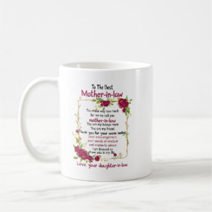 Mug À la meilleure mère en droit des cadeaux de fille 