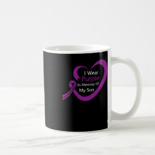 Mug À la mémoire de mon fils Ruban de sensibilisation