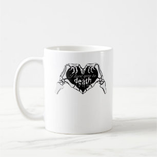 Mug À la mort - Squelette Coeur main