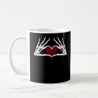 Mug À la mort - Squelette Mains de coeur