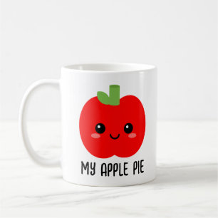 Mug à la pomme rouge, Cadeau pour fille, mignonne