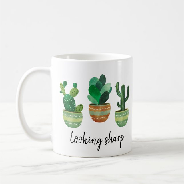 Mug À la recherche de cactus drôles (Gauche)