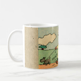 Mug à la vintage "Faire marcher le chien"