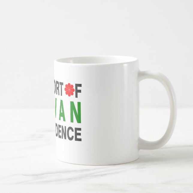 Mug À l'appui de l'indépendance de Taïwan (Droite)
