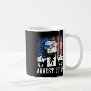 Mug (à l'arrière) Arrêter ce Trump 2025 Drapeau améric