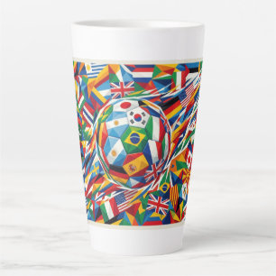 Mug à latte Coupe du monde 2026 Drapeaux des natio