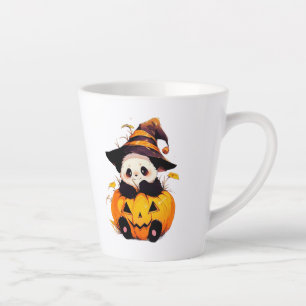 Mug à latte de Panda Halloween mignon Panda Kawa
