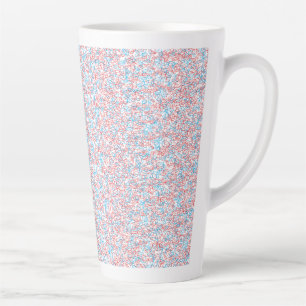 Mug à Latte Grand Abstrait Pastel Moderne