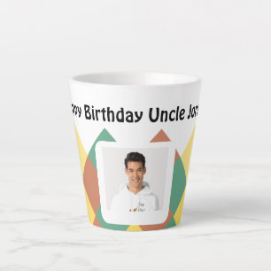Mug à latte personnalisé - image et texte modifiab
