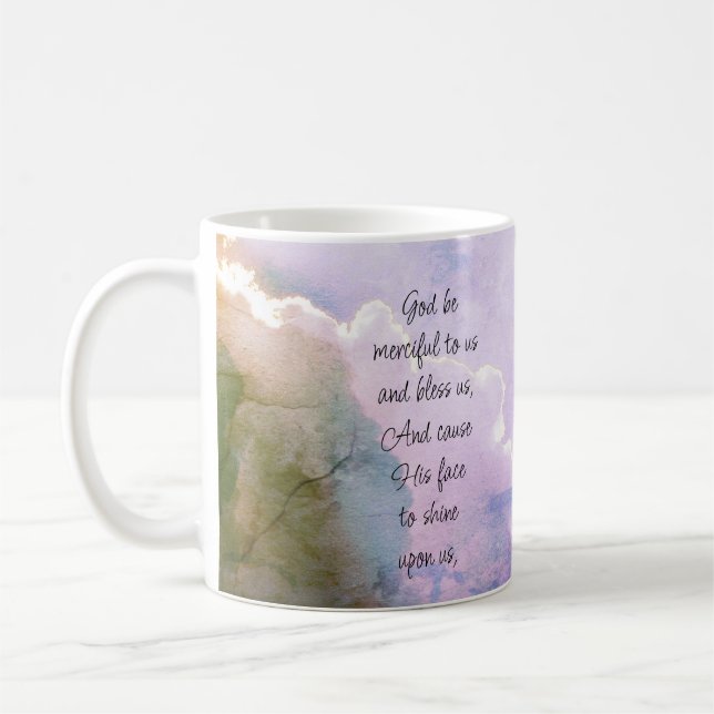 Mug À l'intérieur, beau psaume 67 bénédiction sur nous (Gauche)