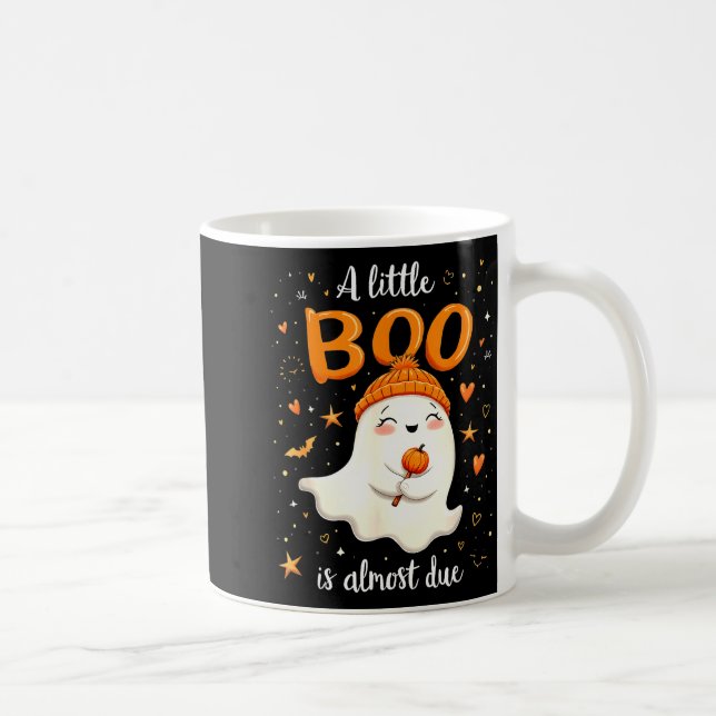 Mug A Little Boo Is Almost Due Expecting Mom Halloween (Droite)