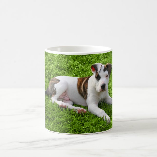 Mug À l'os de pitbull de chiot (Centre)