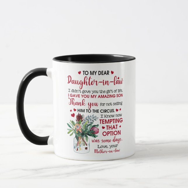 Mug À ma chère fille en droit (Gauche)