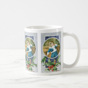 Mug "A Merry Christmas" Fille en bleu