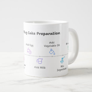 Mug à micro-ondes avec recette de gâteau au chocol