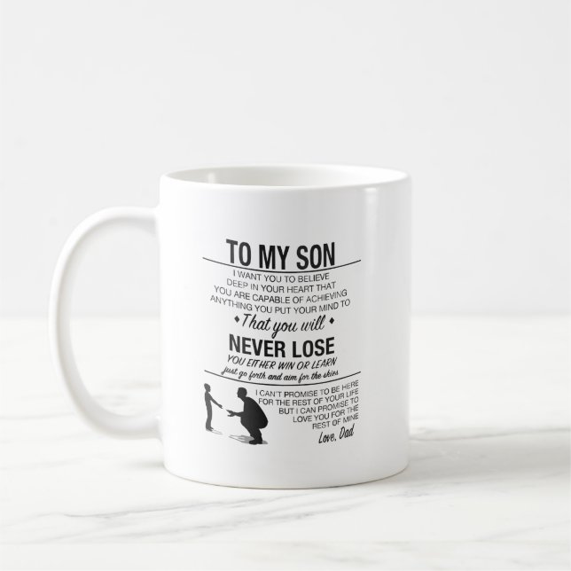 Mug À Mon Fils Mug, Don De Papa (Gauche)