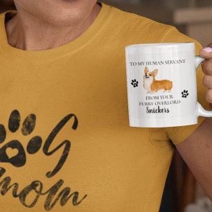 Mug À mon serviteur Humain Funny Chien Cadeau Corgi